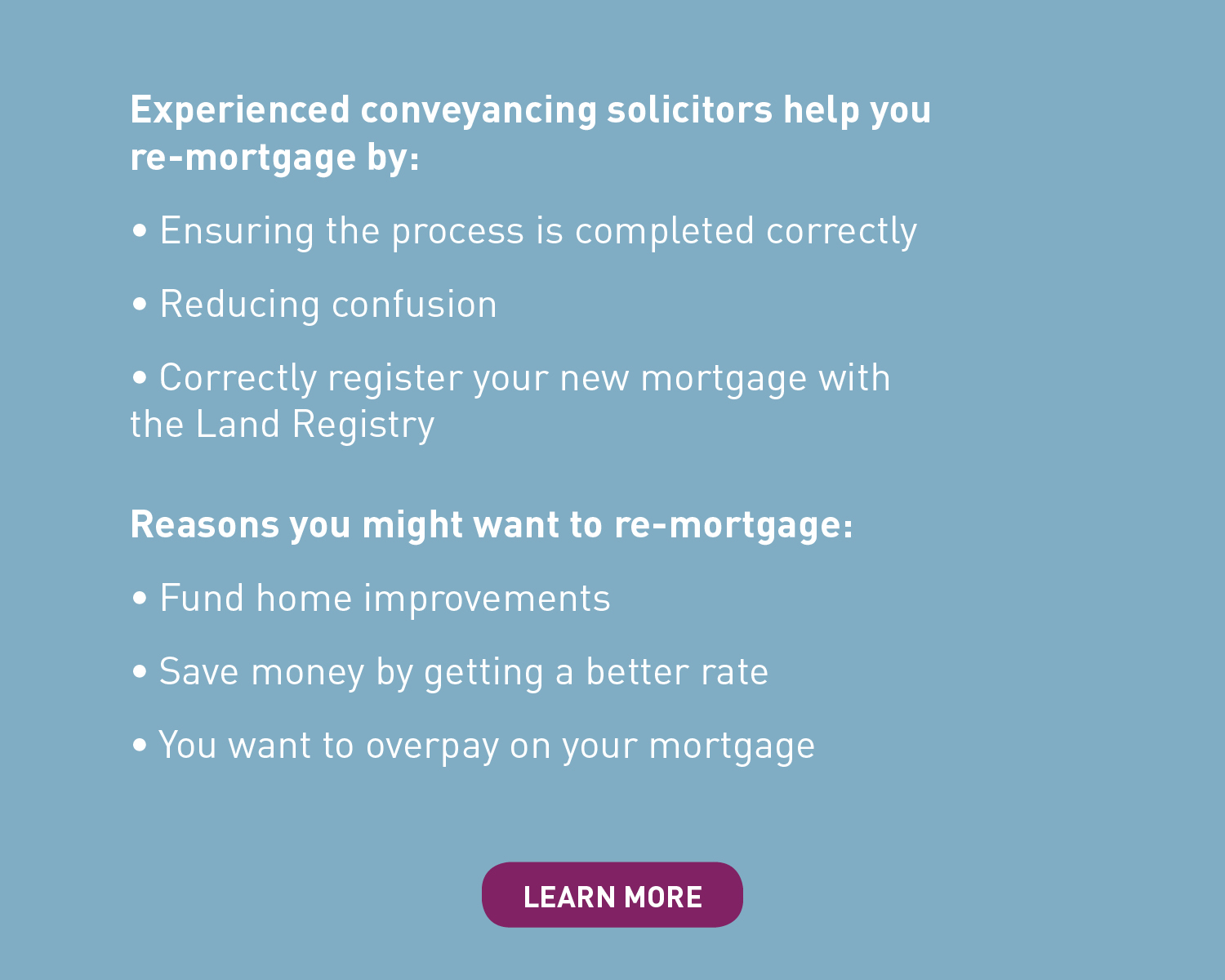 re-mortgage with a solicitor