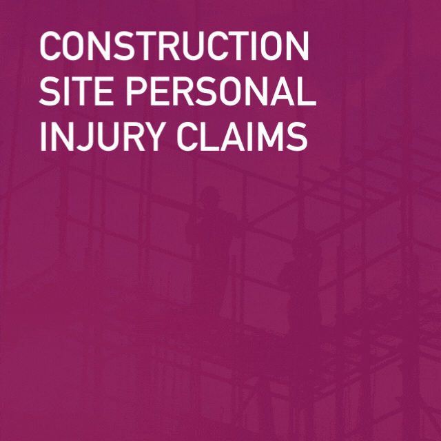 Construction site personal injury claims