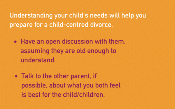 How to prepare for a child centred divorce